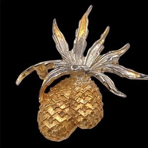 Vintage Hattie Carnegie Double Pineapple Brooch